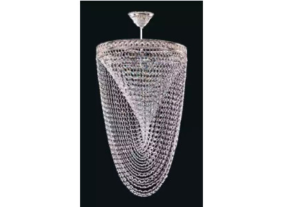 Chandelier Ceiling Light Luxury Silver Ceiling Lamp Crystal Chandelier