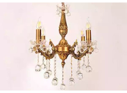 Chandelier Ceiling Light Luxury Gold Ceiling Lamp Crystal Style