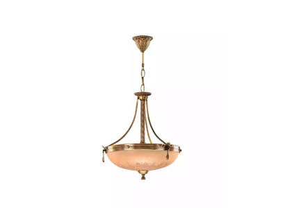 Chandelier Ceiling Lamp Glass Gold Beige