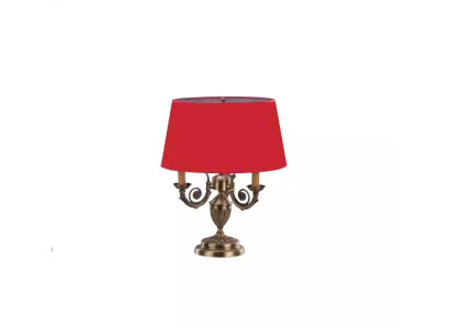 Metal table lamp for the bedroom is a stylish choice.