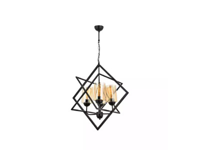Ceiling lamp pendant light living room luxury indoor black chandelier light