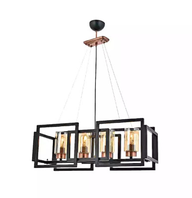 Ceiling lamp, stylish light for dining room and living room with shiny glass