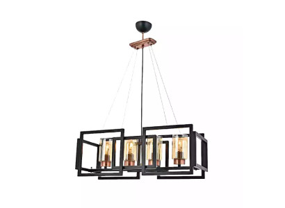 Ceiling lamp, stylish light for dining room and living room with shiny glass
