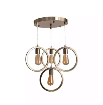 Ceiling lamp modern pendant light living room luxury matte chrome 35x70