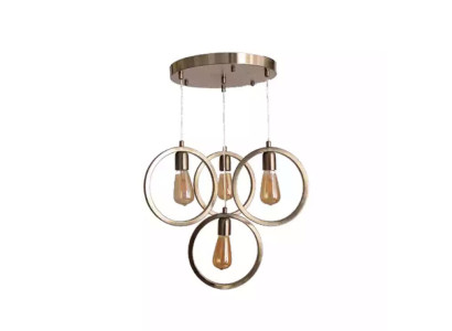 Ceiling lamp modern pendant light living room luxury matte chrome 35x70