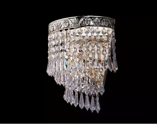 Chandelier Ceiling Light Luxury Silver Ceiling Lamp Crystal Chandelier