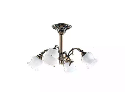 Chandelier Ceiling Light Flower Chandelier Ceiling Lamp Lamp Glass Grey