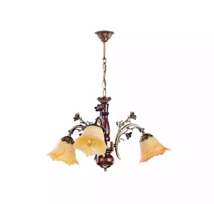 Chandelier ceiling lamp floral ceiling light chandelier lamp glass beige
