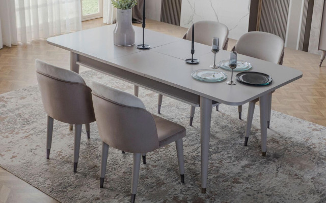 Light gray dining chairs kitchen chairs designer upholstered dining furniture