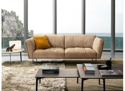 Luxury Sofa 3-Seater Couches Sofas Upholstered Couch Fabric Modern Beige Three-Seater