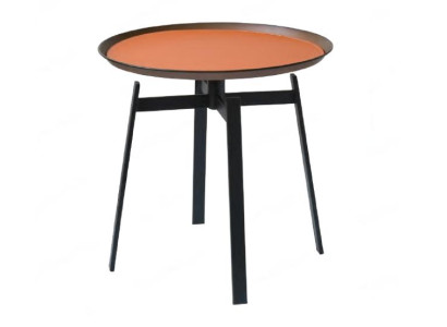 Living room round coffee table, orange style, modern stainless steel tables, table.