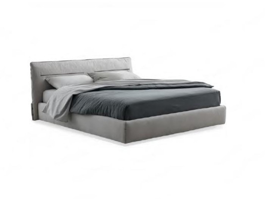 Bed double bed stylish gray bed double bed for bedroom beds