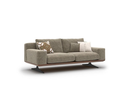 Modern upholstered sofa, two-seater sofa, couch, living room furniture, designer furnishings