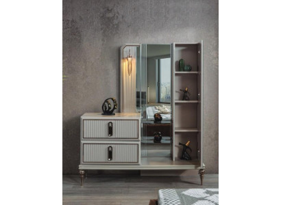 Exclusive wooden dresser luxury mirror bedroom noble stylish furniture
