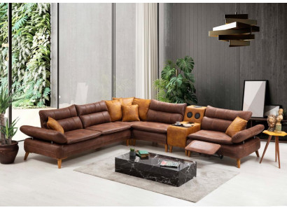 Sectional sofa luxury sofa leather living room office furniture material wooden furniture new