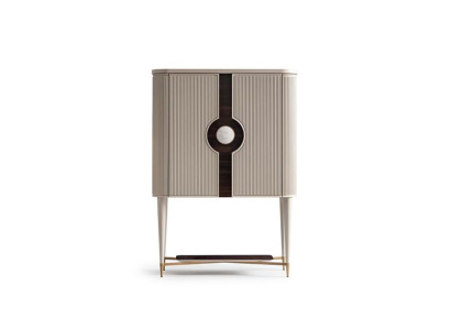 Bar cabinet, cabinet, wooden cabinet, wood bar, beige, drinks, design, bottles.