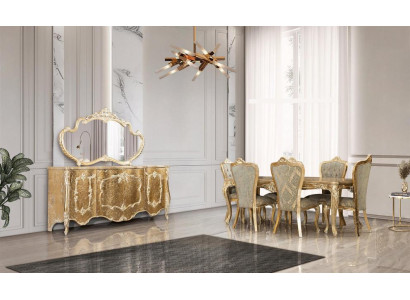 Sideboard Mirror Luxury Group Dresser Set Dressers Cabinet Sideboards Gold
