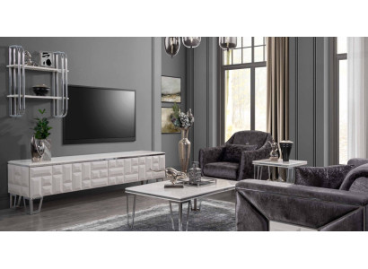 Living room wall unit TV wall wood modern style shelf living room furniture cabinet RTV TV stand
