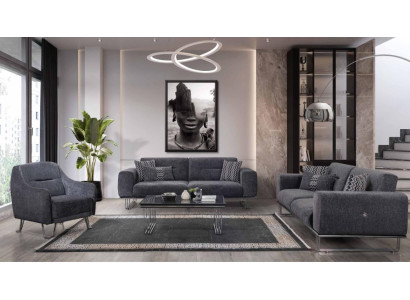 Sofa set 3+3+1 seater living room complete sofa set modern set coffee table