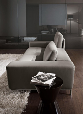 Leader three-seater luxury sofa 3 seat sofas seating design couch furniture gray Prianera