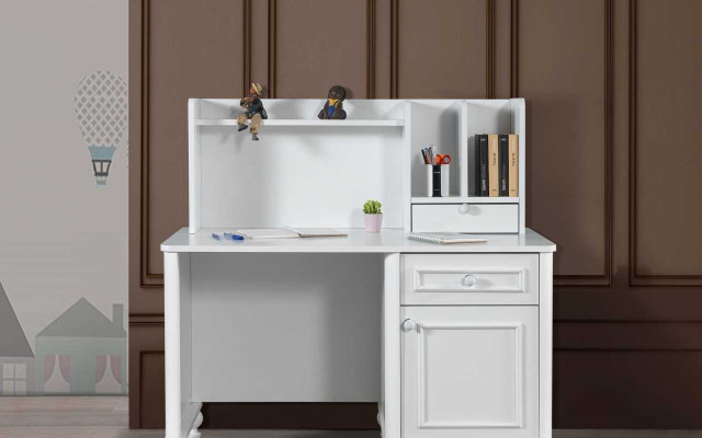 Modern white desk children's room furniture exclusive wooden table