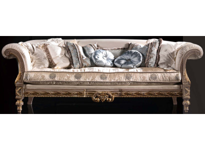 Chesterfield Classic Three-Seater Sofa Living Room Textile Sofa 3-Seater Couch