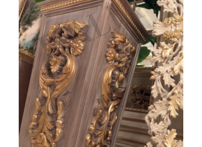 Vase flower stand, vase stand, solid wood, Baroque, Rococo, Italian design