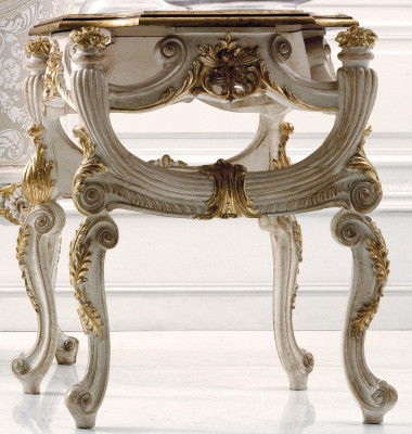 Coffee table table side table living room table wood royal side baroque tables