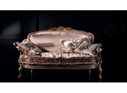 2-seater sofa couch wood upholstery furniture couches Italian design new