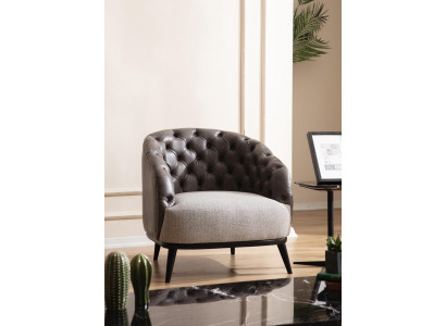 Luxury Armchair Chesterfield Single-Seater Couch Furniture Lounge Club Sofa 1-Seater