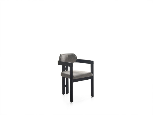 Chair Dining Room Modern Wood Luxury Design New Upholstery Wood with Textile