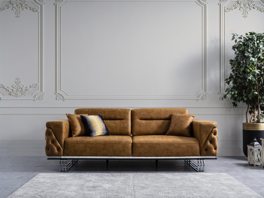Sofa set 431 seater black luxury modern suite fabric group new