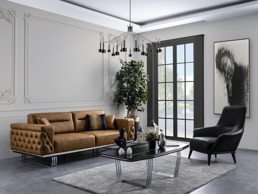 Living room sofa set 3+1 seater sofa couch sofas faux leather