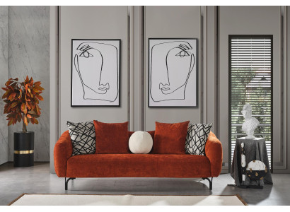 Sofa 3-seater living room design sofas upholstery design modern furniture new