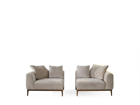 Three-seater white fabric sofa living room luxury furniture couch new modern