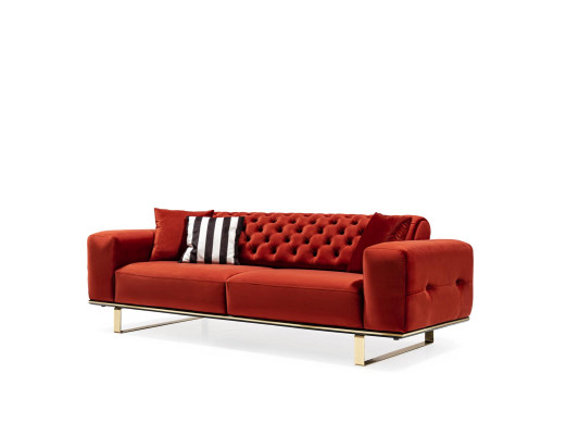 Modern Chesterfield Couch Practice Furniture Hotel Interior Luxury Sofa
