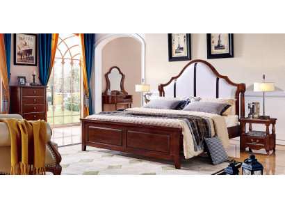 Bed 2 Nightstands 3-piece Bedroom Set Furniture Classic Luxury Beds