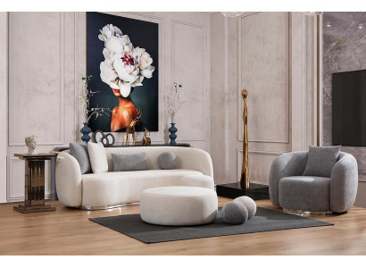 Modern set of sofa furniture 3 1 seater living room complete sofa set ottoman