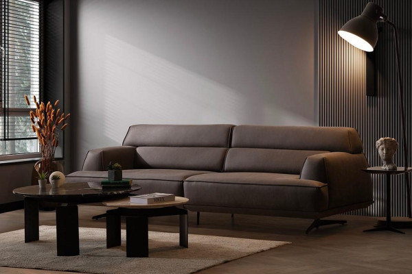 3-seater designer sofa couch upholstery sofas couches fabric leather new