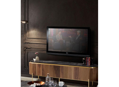 Stylish TV lowboard brown color luxurious furniture for living room new