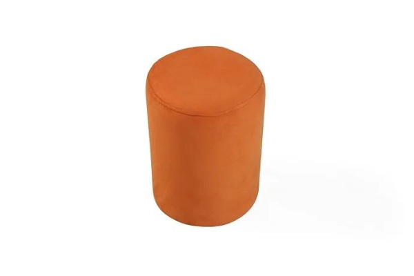 Orange-colored stool, new high-quality stool, textile, chipboard.