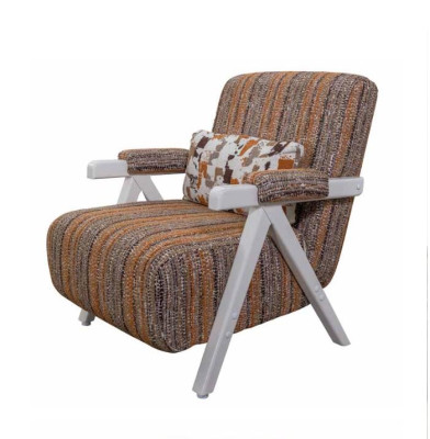 Stylish Brown Living Room Sofa Set Designer 3-Seater 1-Seater 3-piece Set