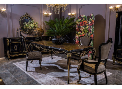 Dining Room Set Ensemble Wood Furniture 4x Chair Table Sideboard New 6-piece