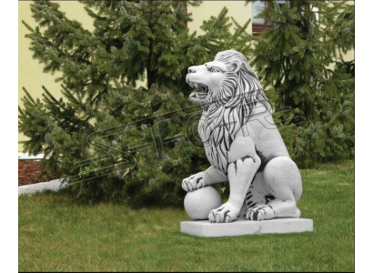XXL Lion Figure Garden Terrace Decoration Antique Style Decorative Stone Sculpture
