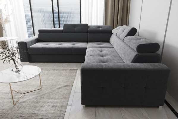 Living room textile leather luxury L-shaped modern corner sofa couch upholstery sofas new