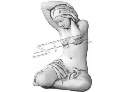 Decorative garden grey antique style female figure Fine Crete S101023 decorative garden figure