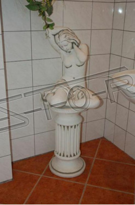 Decorative garden grey antique style female figure Fine Crete S101023 decorative garden figure