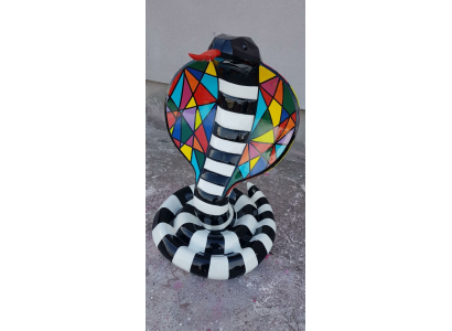 Designer Abstract Modern Figure Cobra Snake Garden Sculptures Decoration