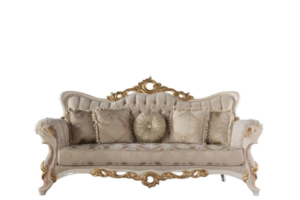 Three-seater couch upholstered sofa living room furniture set with sideboard 3-piece.