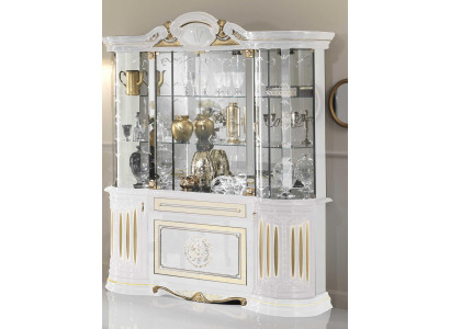 Sideboard Luxury Display Cabinet Glass Cupboard Modern Style Italian Furniture